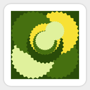 Pattern spin design Sticker